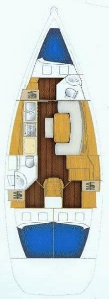 NESC Beneteau 39 Layout